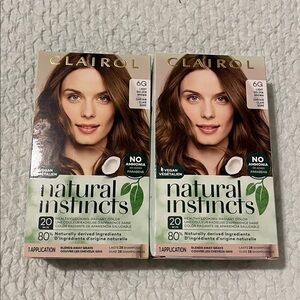 NWT Clairol Natural Instincts Hair Dye 6G Light Golden  Brown
